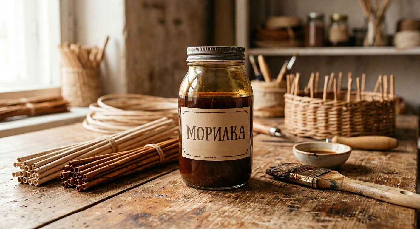 Морилка вместо краски: как рождается цвет бумажной лозы