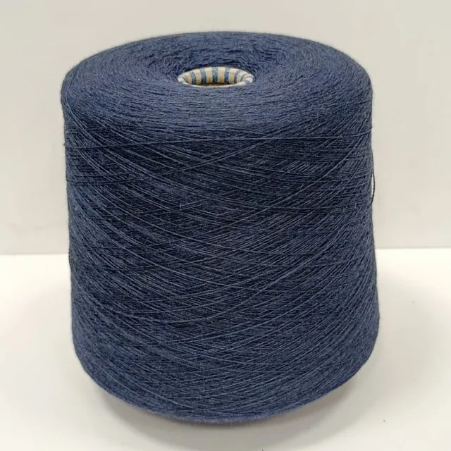 Пряжа Zegna Baruffa Cashwool, меринос бобинный, темный джинс