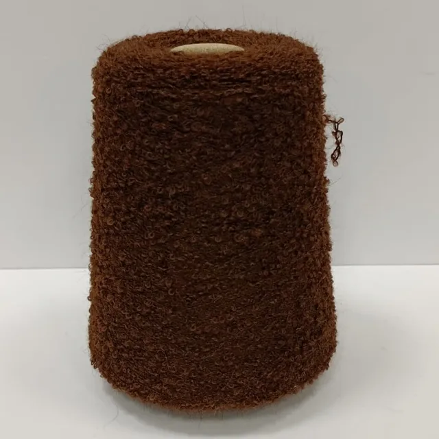 Пряжа Loro Piana Bouclerone Alpaca, букле бобинное, каштан