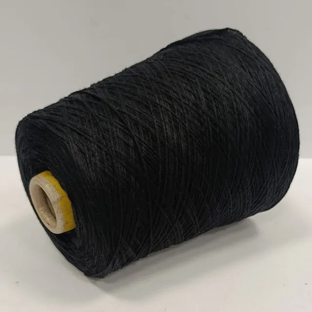 Пряжа Loro Piana Catenella Coarsehair, кашемир бобинный, черный