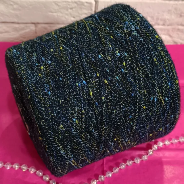Пряжа Luxury Selection Alison Tweed, альпака бобинная, петроль твид