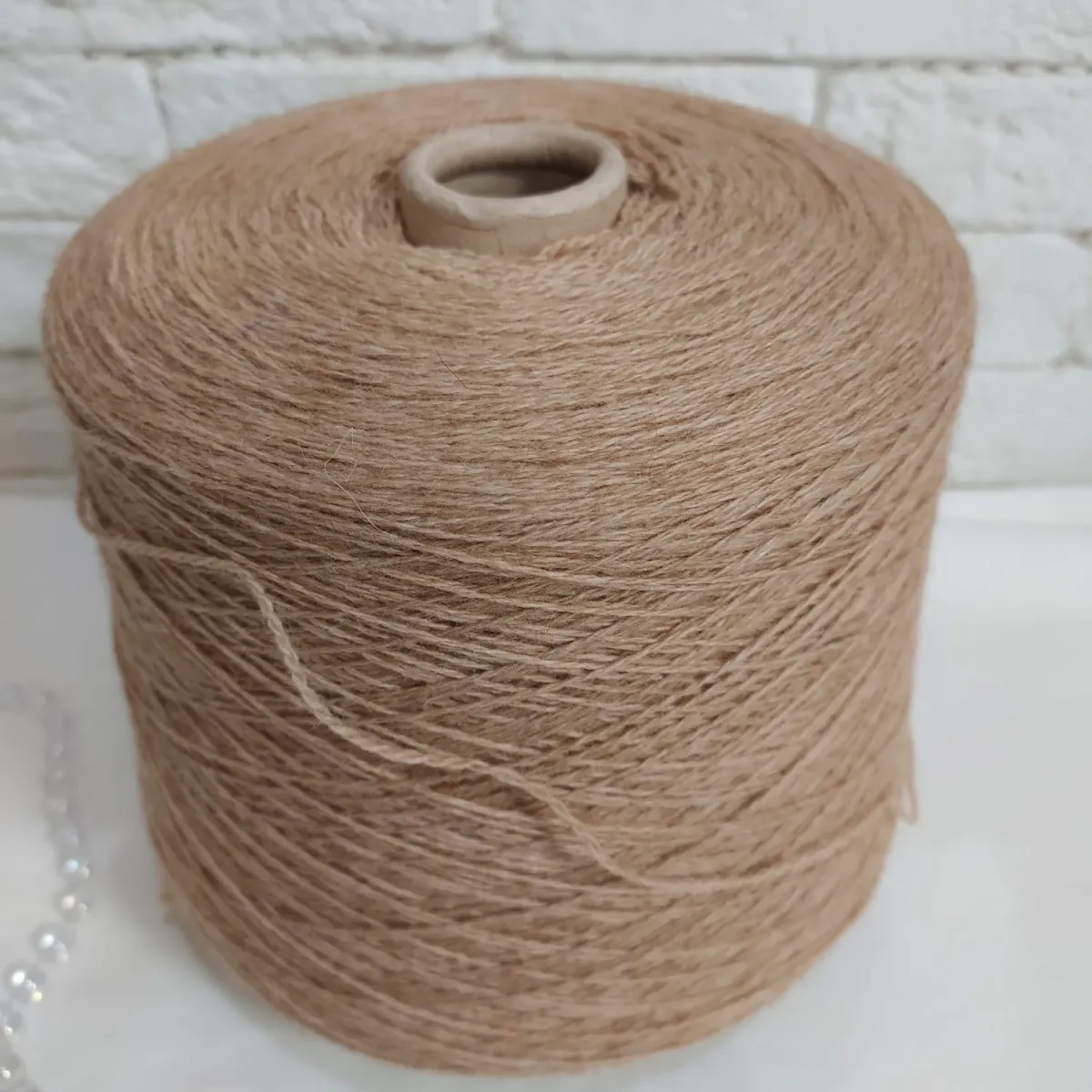 Пряжа Stock Yarn Italy Galisia, верблюжий пух бобинный, натуральный цвет натуральный