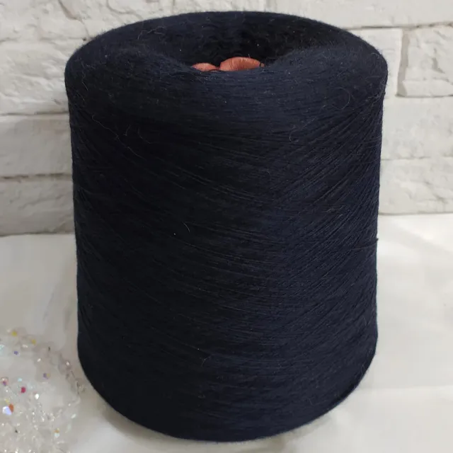 Пряжа Zegna Baruffa Cashwool, меринос бобинный, ночной синий