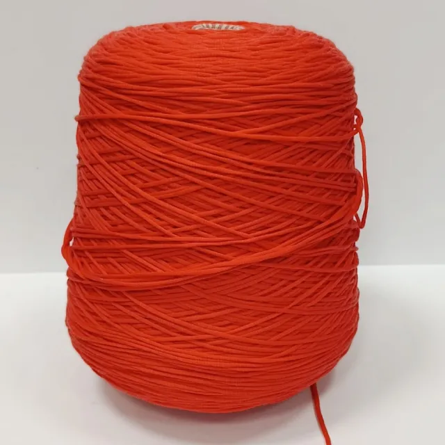 Пряжа E.Miroglio Rope, хлопок бобинный, яркий коралл