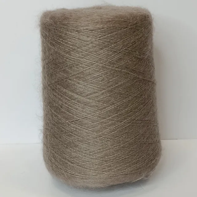 Пряжа Lineapiu Camelot Silk, кидмохер бобинный, темный беж