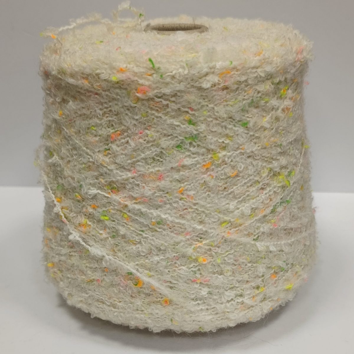 Пряжа The Italian Art Of Yarn Thea, букле бобинное, неон/твид