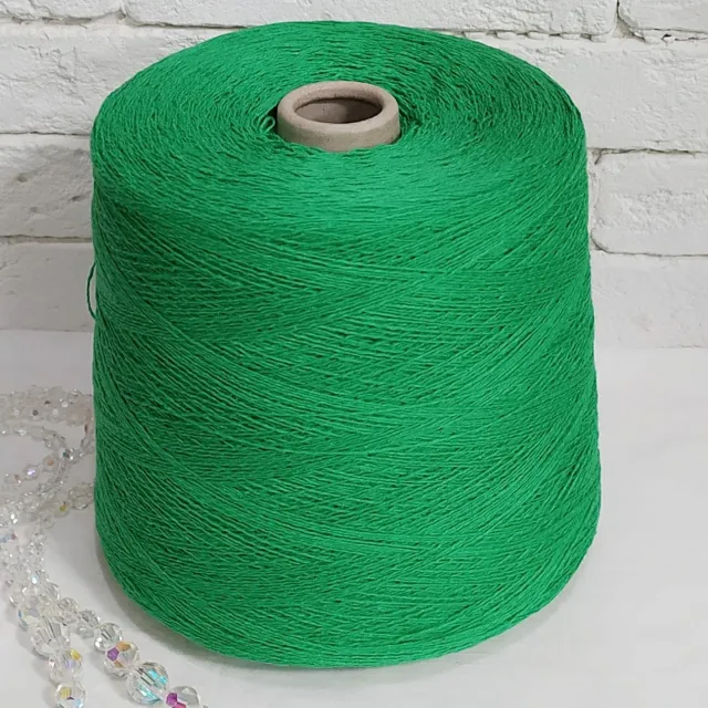 Пряжа Fashion Mill Ricardo, хлопок бобинный, зеленый