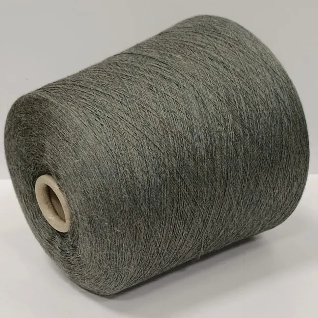 Пряжа Loro Piana Almond, кашемир бобинный, серо-оливковый