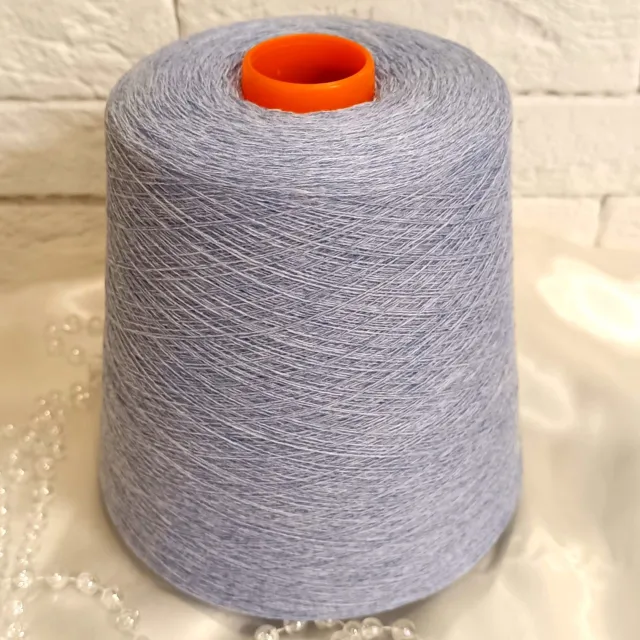 Пряжа Biagioli Modesto Cashmere, кашемир бобинный, голубой мел