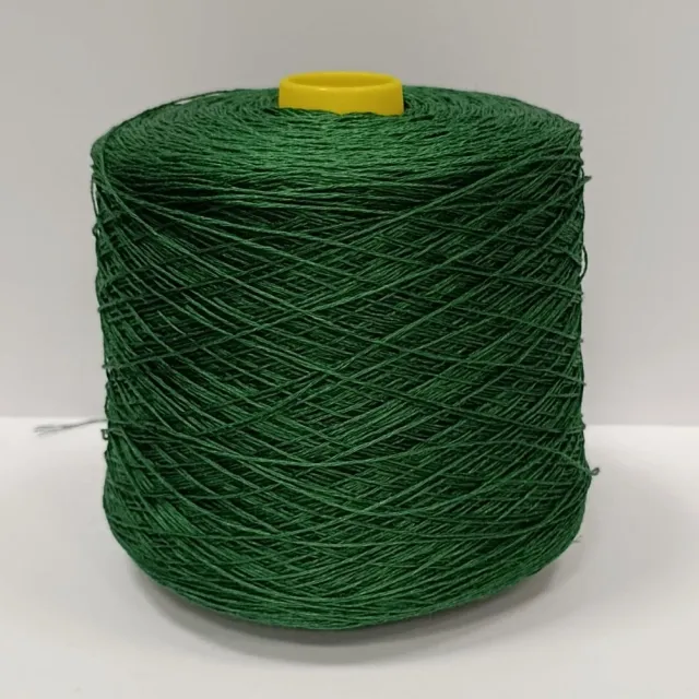 Пряжа Luxury Selection Frescolino, лён бобинный, изумруд