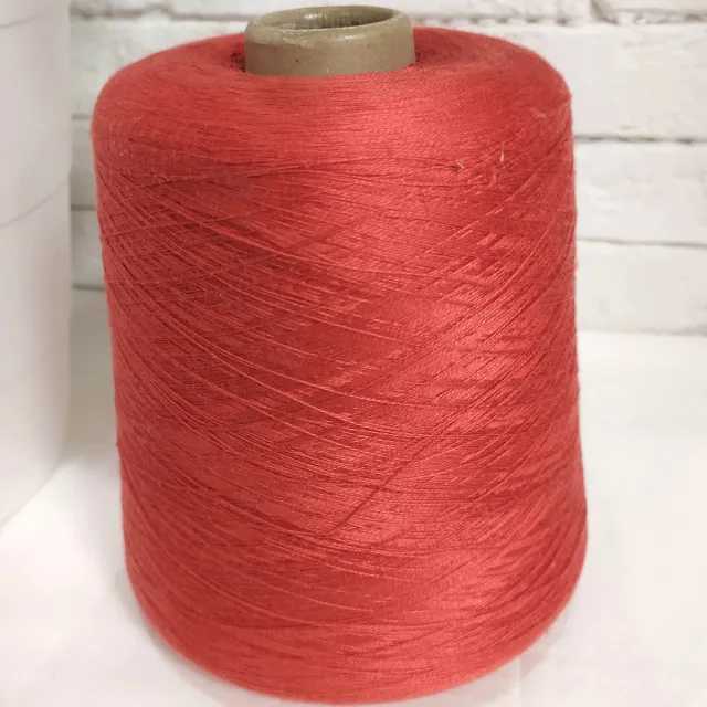 Пряжа Ricignolo Sumatra, шёлк бобинный, кирпич