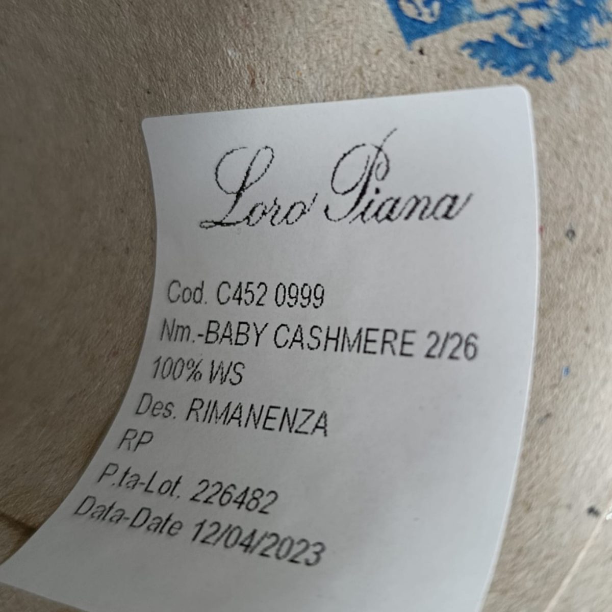 Пряжа Loro Piana Baby Cashmere, кашемир бобинный, фундук цвет фундук