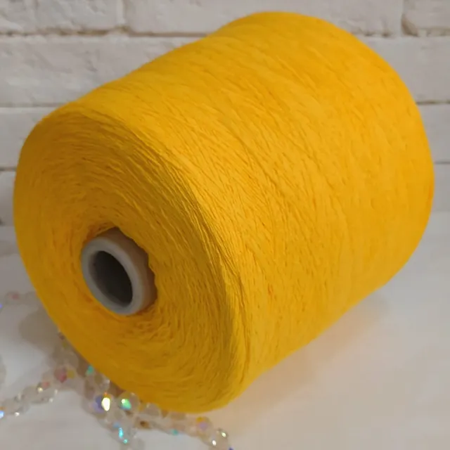 Пряжа Fashion Mill Ricardo, хлопок бобинный, желтый