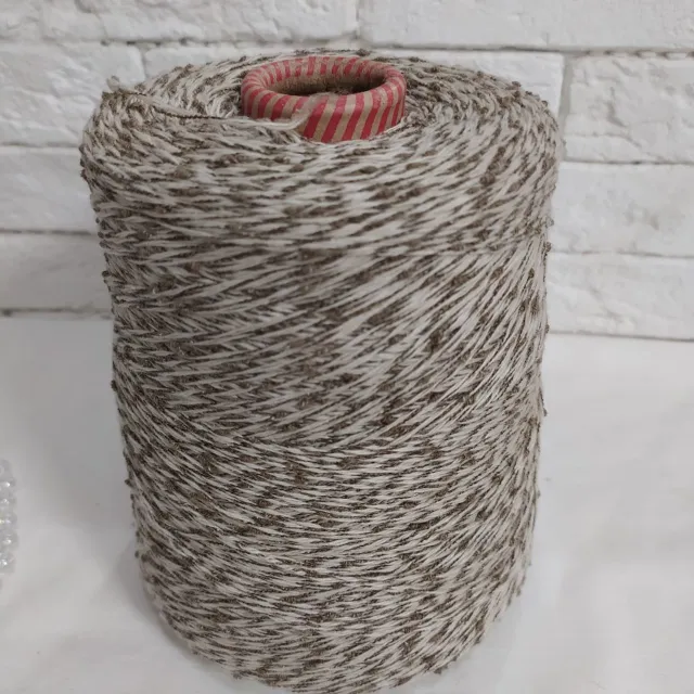 Пряжа Nuovo Yarn Tesoro, кашемир бобинный, молочный