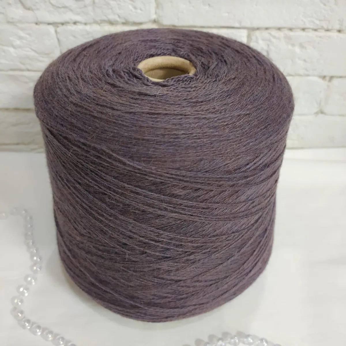 Пряжа Stock Yarn Italy Galisia, верблюжий пух бобинный, фиалковый цвет фиалковый