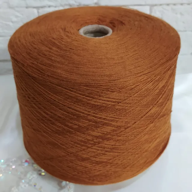 Пряжа Zegna Baruffa Cashwool, меринос бобинный, яркая корица
