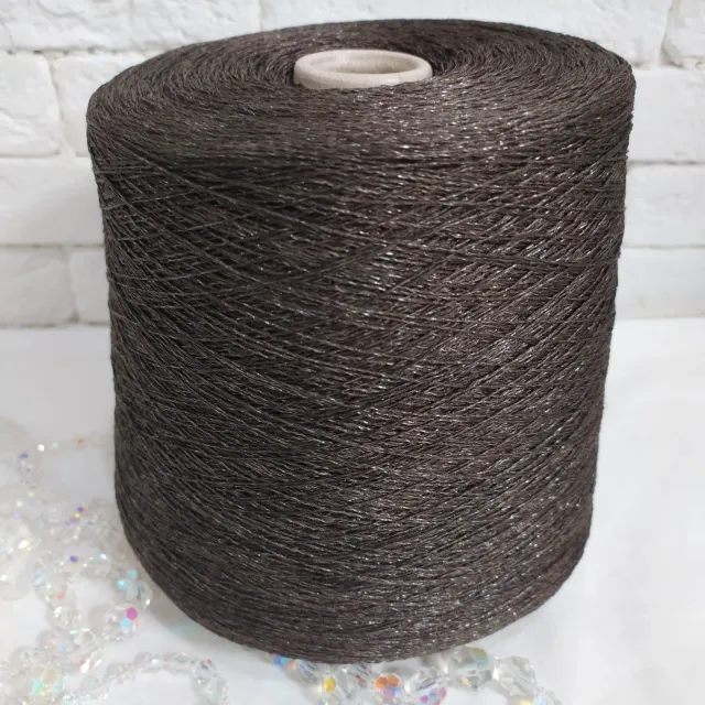 Пряжа Fashion Mill Splendido, лён бобинный, антикварная бронза