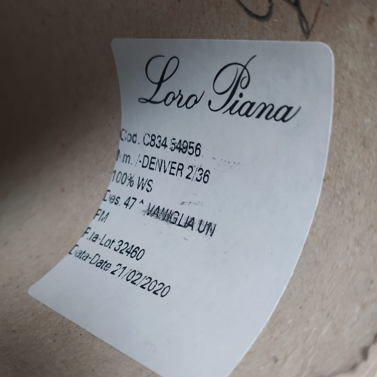 Пряжа Loro Piana Denver, кашемир бобинный, ваниль цвет ваниль