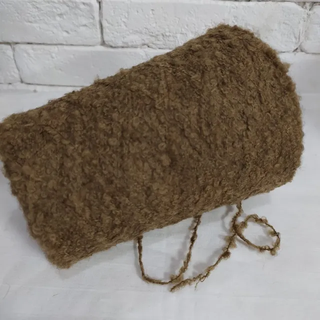 Пряжа Lineapiu Shepherd, букле бобинное, хаки