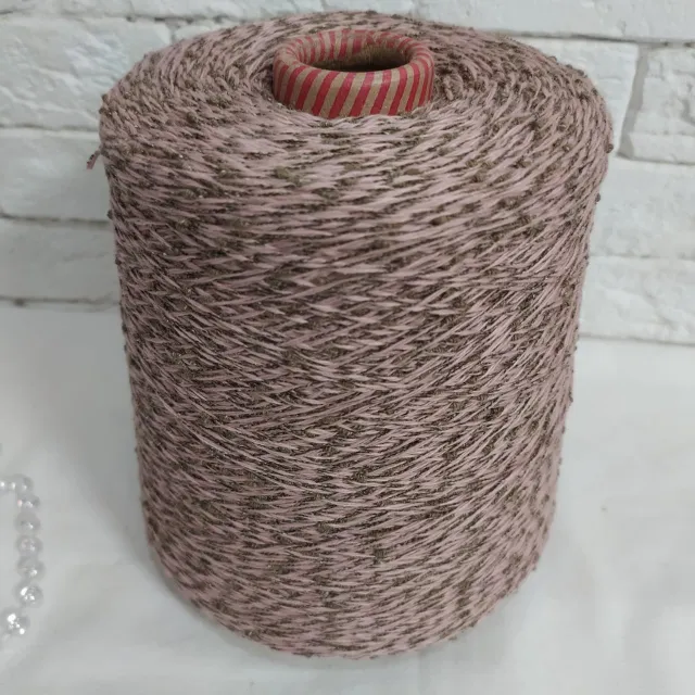 Пряжа Nuovo Yarn Tesoro, кашемир бобинный, розовый