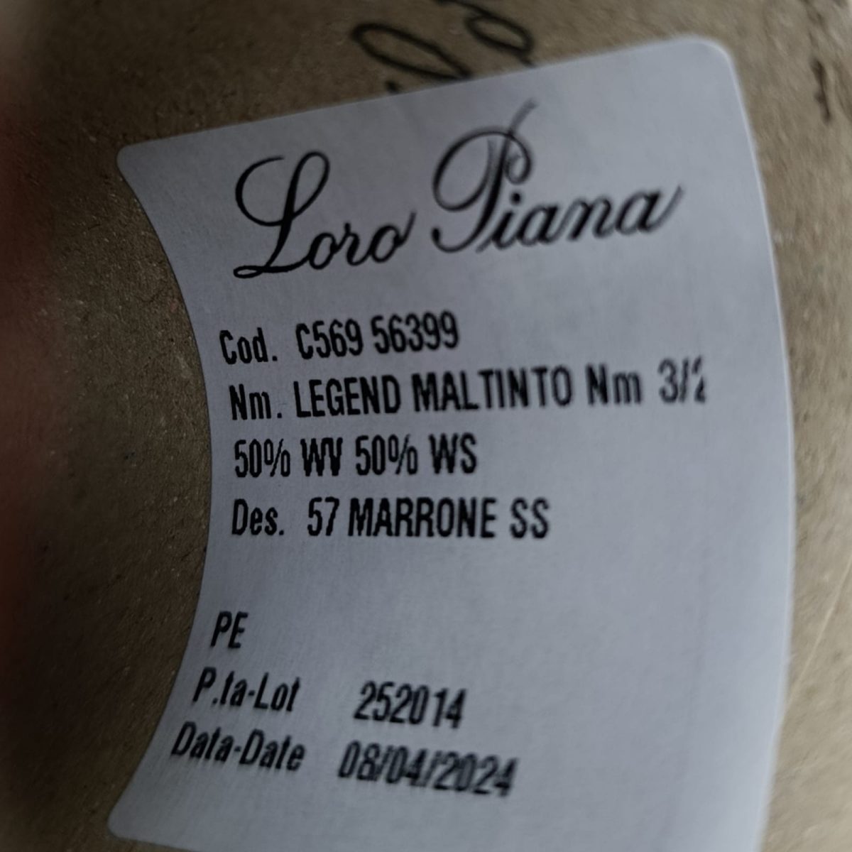 Пряжа Loro Piana Legend, кашемир бобинный, кирпич цвет кирпич