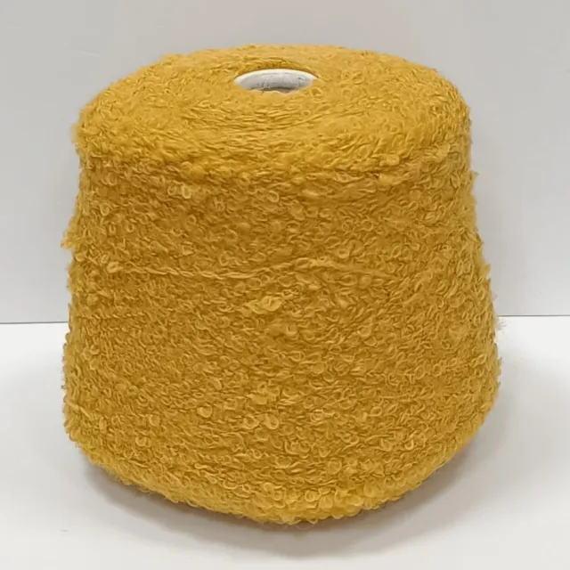 Пряжа Luxury Selection Ri.Go Fancy Alpaca, букле бобинное, горчица