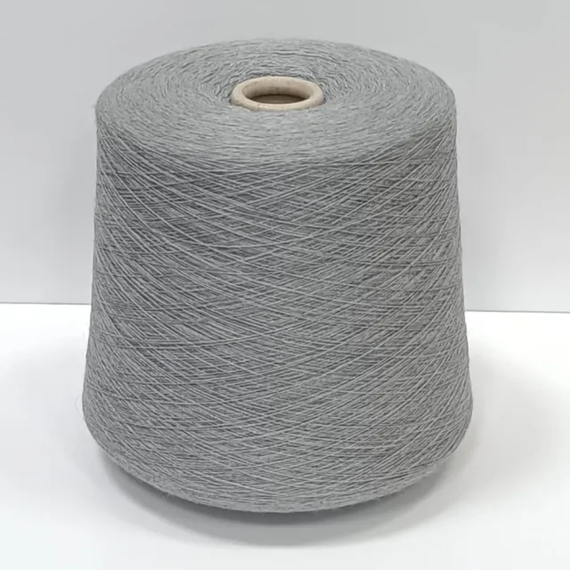 Пряжа Zegna Baruffa Cashwool, меринос бобинный, серый мел