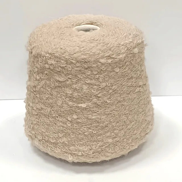 Пряжа Luxury Selection Ri.Go Fancy Alpaca, букле бобинное, бежевый