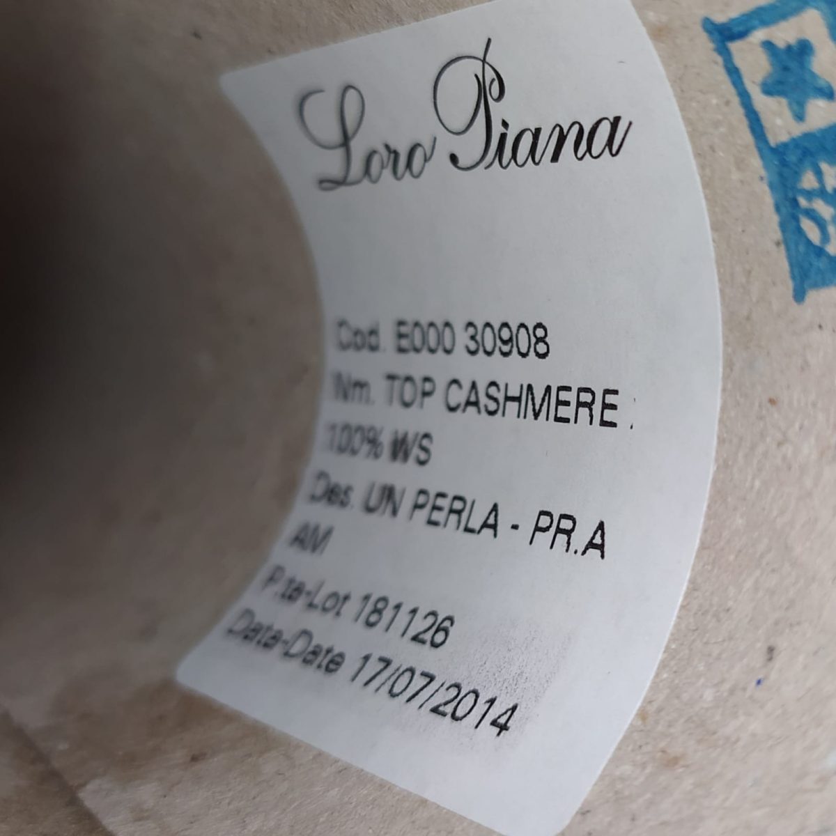 Пряжа Loro Piana Top Cashmere, кашемир бобинный, тауп цвет тауп