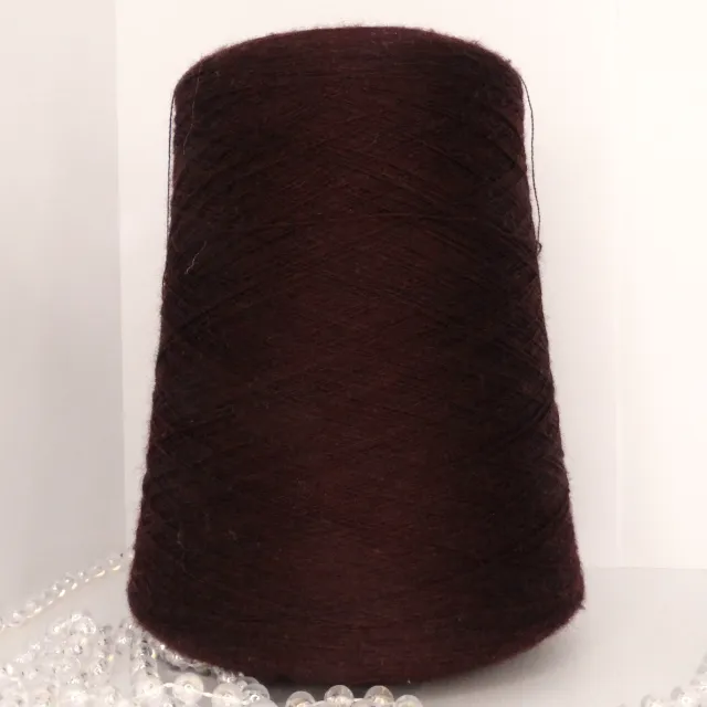 Пряжа Zegna baruffa Diamante, меринос бобинный, темное бордо
