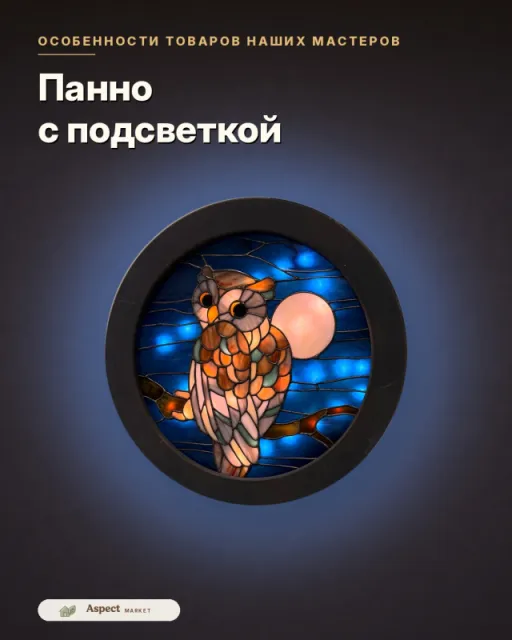 Настенное панно с подсветкой 