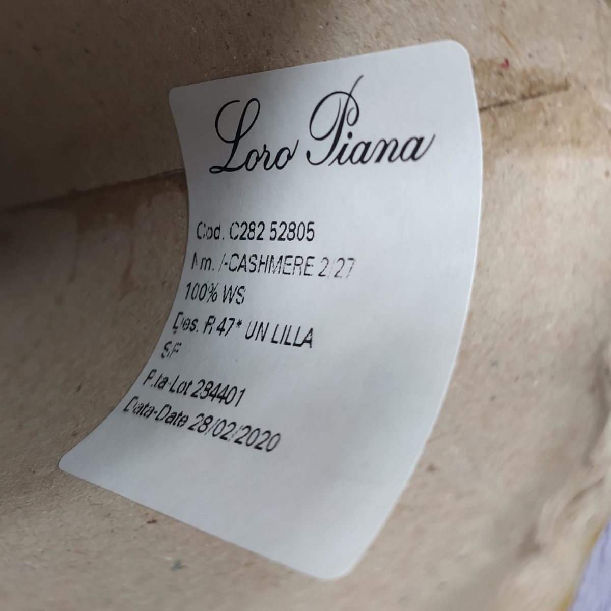 Пряжа Loro Piana Cashmere, кашемир бобинный, лаванда цвет лаванда