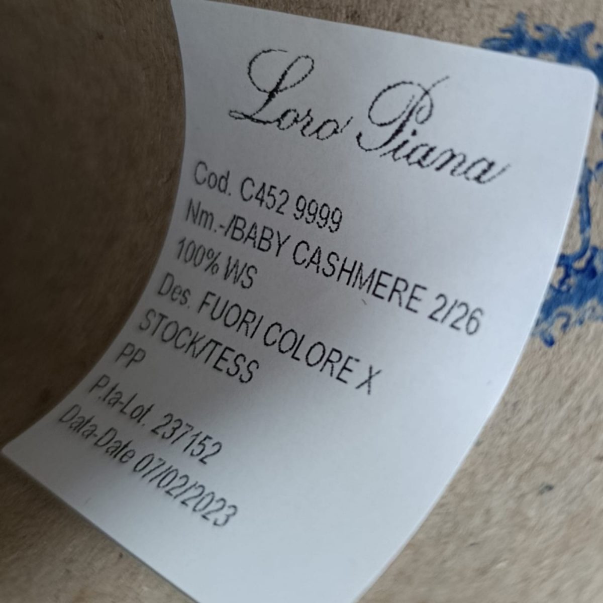 Пряжа Loro Piana Baby Cashmere, кашемир бобинный, румяна цвет румяна
