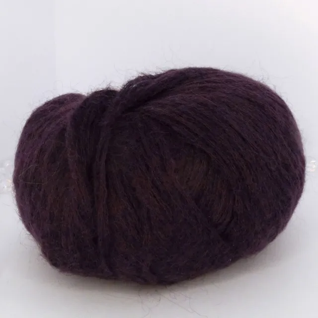 Пряжа Lineapiu Camelot Soft 50 гр, кидмохер в мотках, баклажан