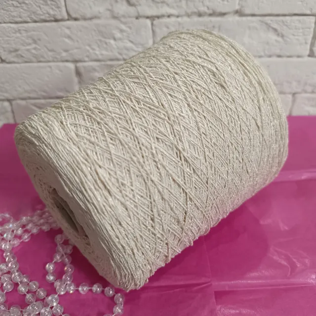 Пряжа Filati Riccio Urban Lux, хлопок бобинный, айвори