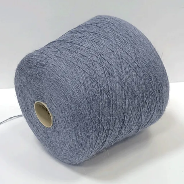 Пряжа Angora 60, ангора бобинная, светлый джинс