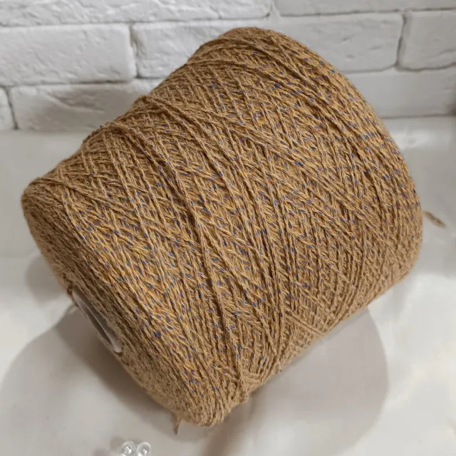 Пряжа Lineapiu Vintage, хлопок бобинный, кемел твид