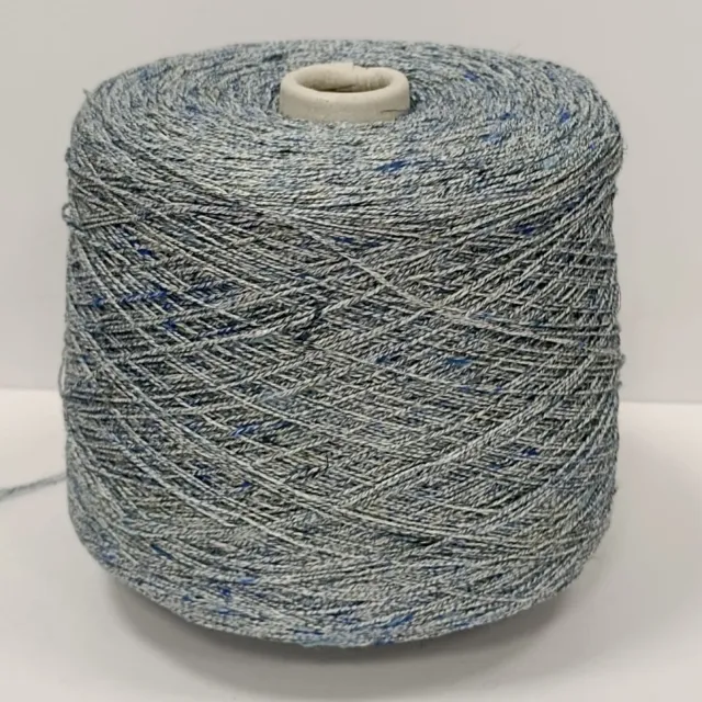 Пряжа Luxury Selection Frescolino, лён бобинный, джинс твид