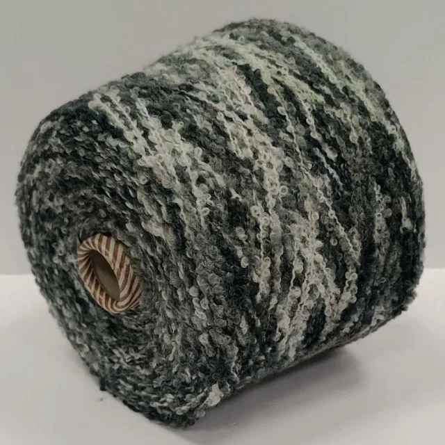 Пряжа Industria Italiana Filati Fur Printed, букле бобинное, меланж