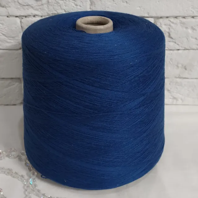 Пряжа New Mill Green Silk, кашемир бобинный, электрик
