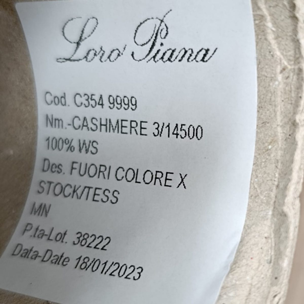 Пряжа Loro Piana Cashmere, кашемир бобинный, кемел цвет кемел