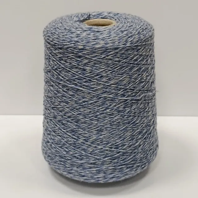 Пряжа Loro Piana Coarsehair, кашемир бобинный, лазурь меланж