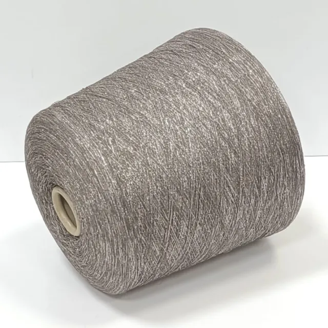 Пряжа New Mill Aureola, с люрексом в бобинах, какао люрекс