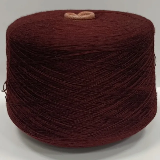 Пряжа Zegna Baruffa Cashwool, меринос бобинный, темное бордо