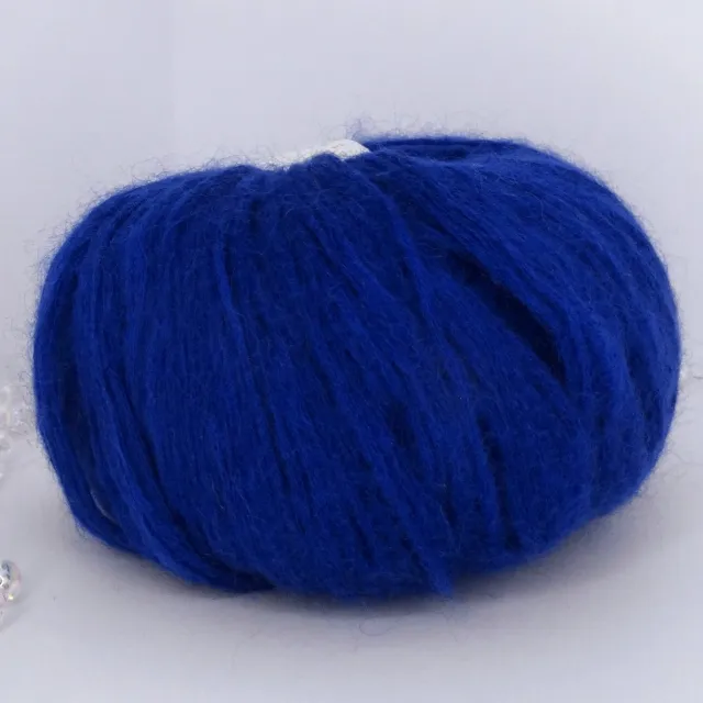Пряжа Lineapiu Camelot Soft 50 гр, кидмохер в мотках, синий