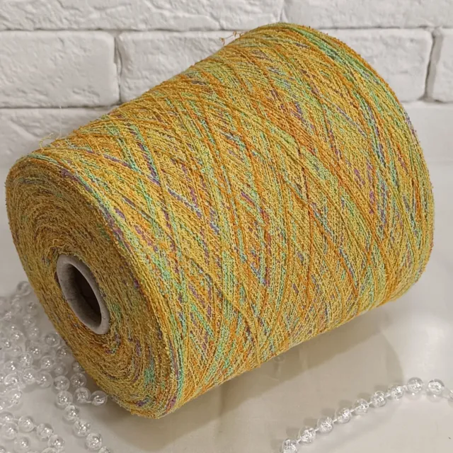 Пряжа Luneapiu Zip Color, хлопок бобинный, шафран