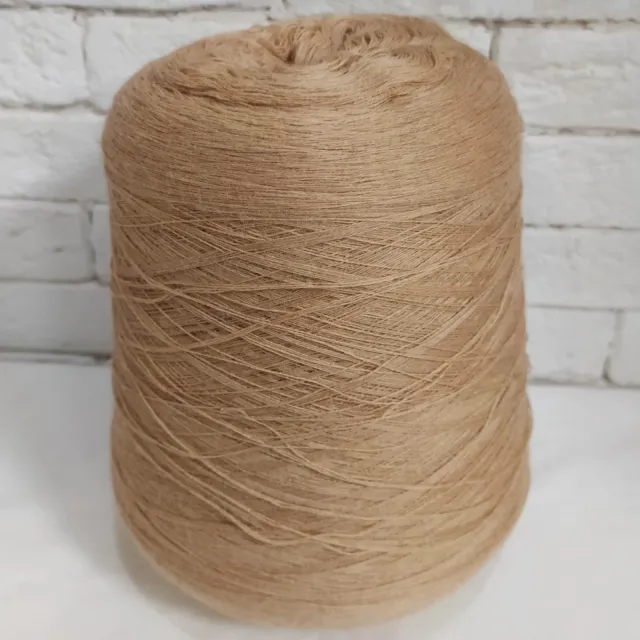 Пряжа Zegna Baruffa Cashwool, меринос бобинный, светлый кемел