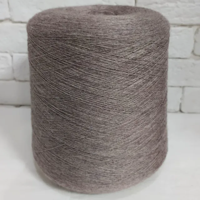 Пряжа Zegna Baruffa Cashwool, меринос бобинный, серо-бежевый