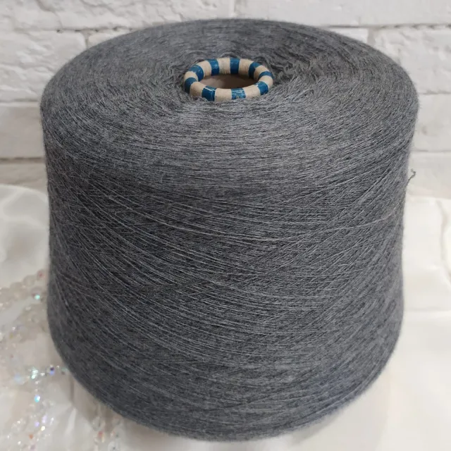 Пряжа Zegna Baruffa Cashwool, меринос бобинный, серый