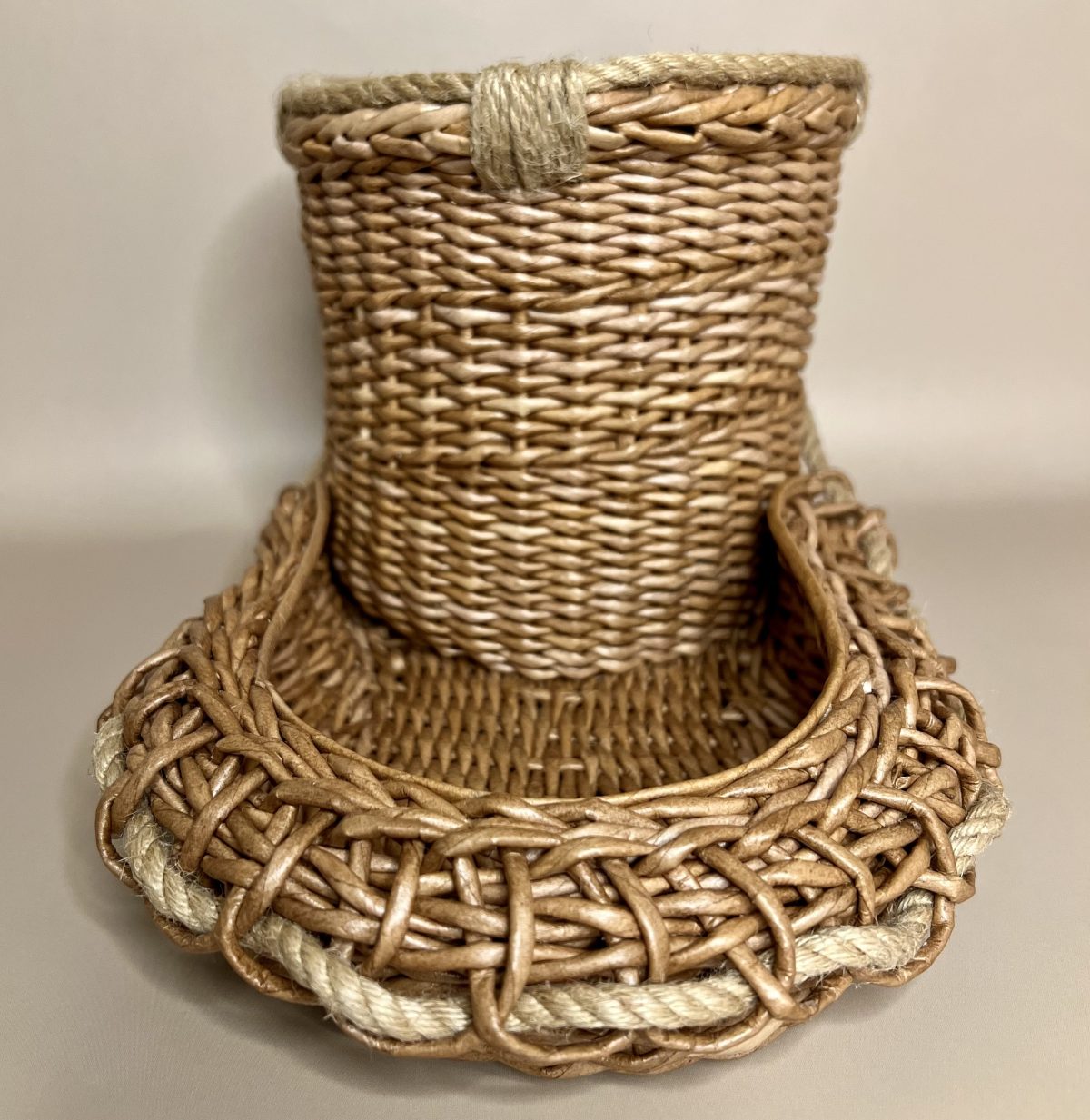 Лапоть из лозы цвет Соломенный